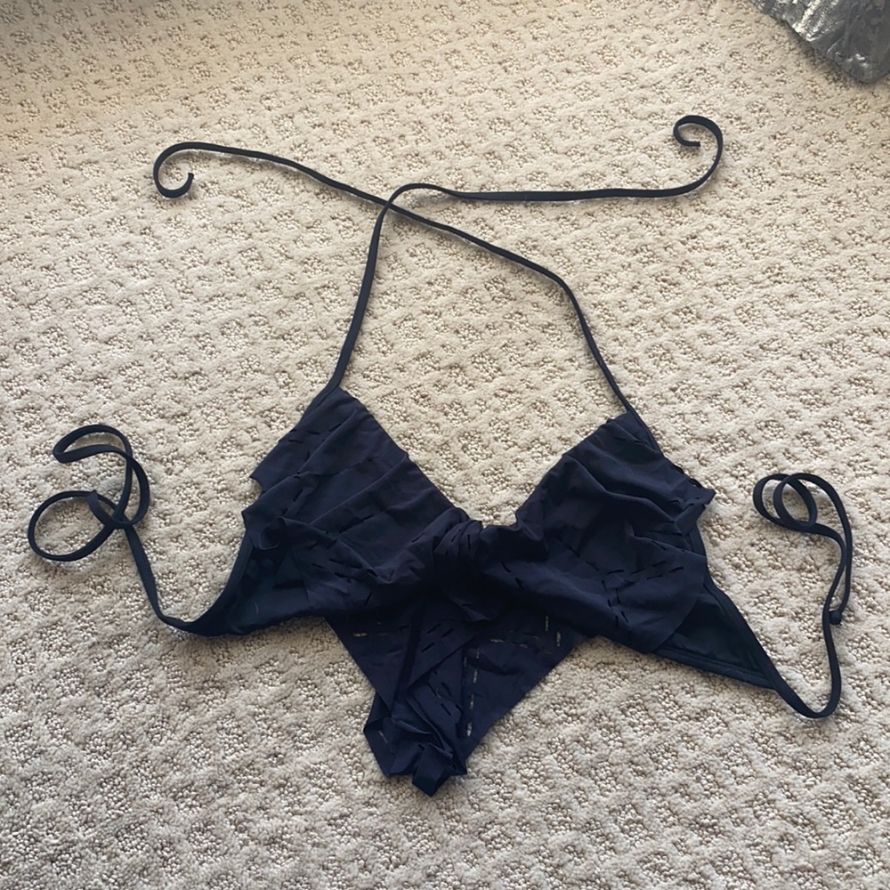 Lspace black bikini top
